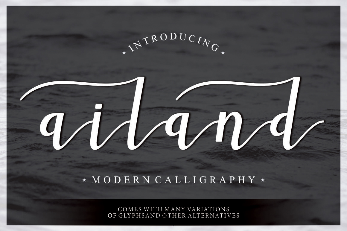 Ailand: The Elegant Script Font for Polished Brand Identity