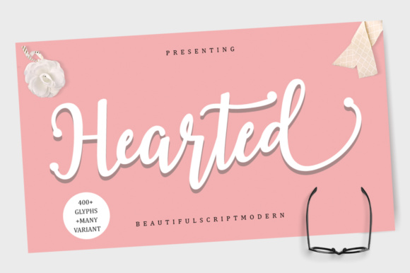 Hearted Font: Elevate Your Campaign Visuals with Modern Script Typography