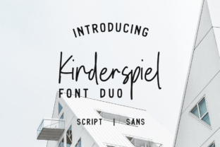 Kinderspiel Duo: The Elegant Script Font for Scroll-Stopping Visuals