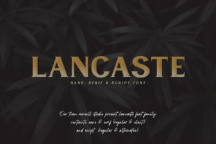Lancaste Family: A Refined Display Typeface for Editorial Design