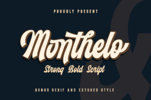 Monthelo Font Review: A Bold Script for Striking Brand Identity