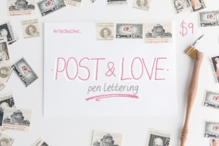 Post Love: A Handwritten Display Font for Modern Web Design