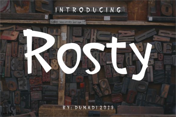 Rosty Typeface: A Creative Font for Bold Social Campaigns