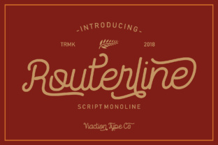 Routerline: A Modern Display Typeface for Cohesive Brand Identity