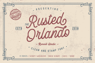 Rusted Orlando: The Vintage Display Typeface for Scroll-Stopping Campaigns