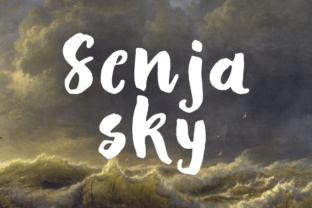 Senja Sky: A Calm Display Font for Editorial Design