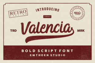 Valencia Typeface: Elevating Editorial Design with Vintage Script Style