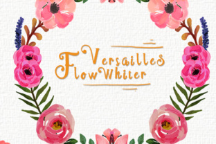 Versailles Flow Whiter: A Decorative Typeface for Handmade Branding