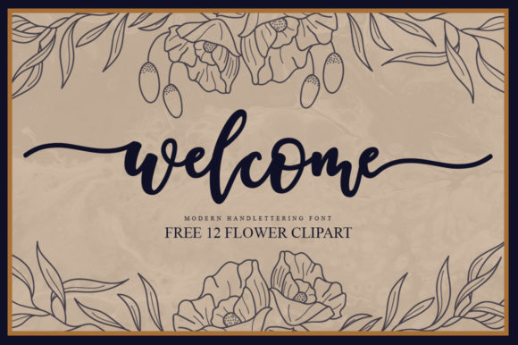 Welcome Script: A Charming Handwritten Typeface for Crafters